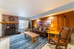 Mammoth Lakes Condo Rental Sunshine Village 103 - Living Room with 1 Queen Sofa Sleeper